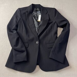 NWT Worthington Petite Women's Classic Lined Black Suit Blazer, Size 4